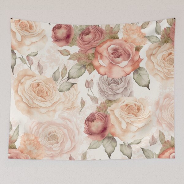 Item preview, Vintage Watercolor Roses designed and sold by cardinalhill.