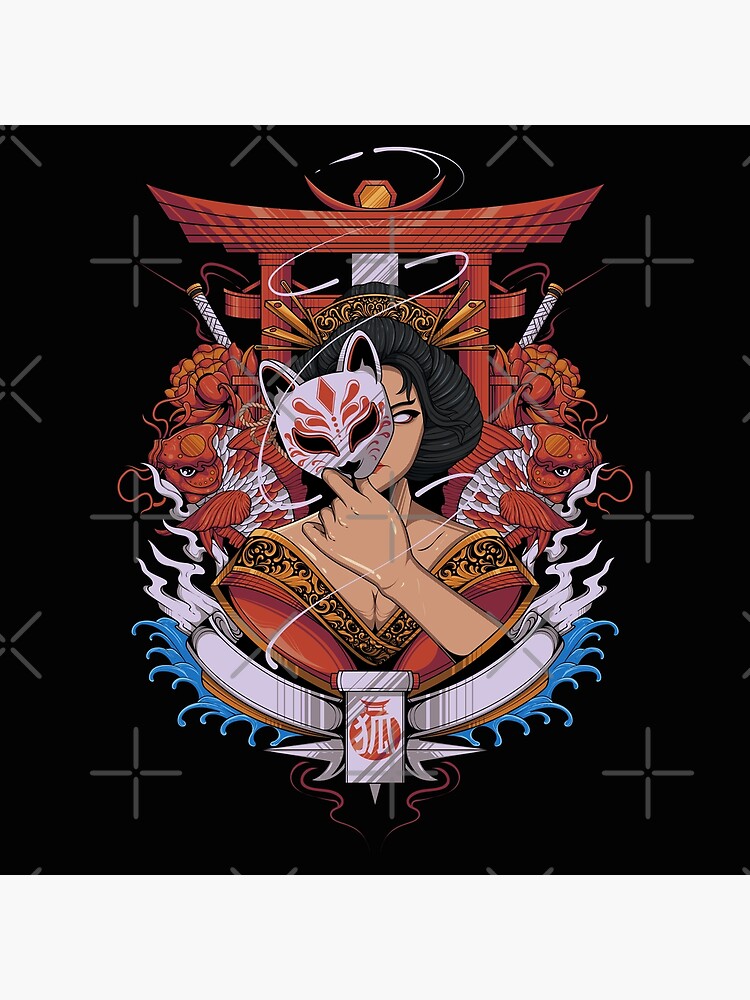 "KITSUNE QUEEN" Poster for Sale by tegaart Redbubble