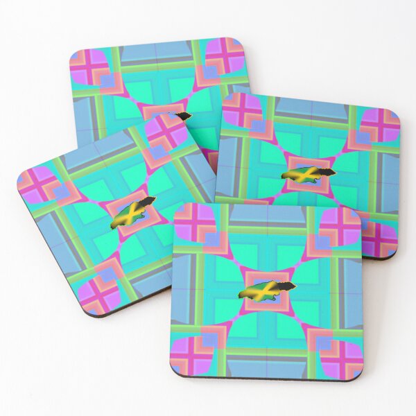 Item preview,  UNFORGETTABLE WEST INDIES CHRISTMAS SOUVENIRS - UNIQUE ABSTRACT CARIBBEAN GEOMETRIC PATTERN - GREATJAMAICAN VIBES FLAG INSPIRATION designed and sold by Ralek.