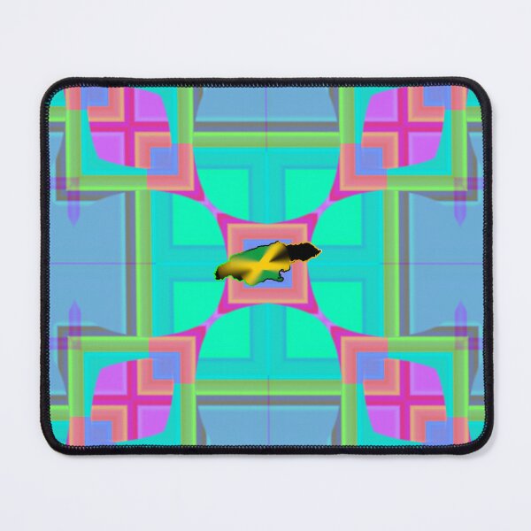 Item preview,  UNFORGETTABLE WEST INDIES CHRISTMAS SOUVENIRS - UNIQUE ABSTRACT CARIBBEAN GEOMETRIC PATTERN - GREATJAMAICAN VIBES FLAG INSPIRATION designed and sold by Ralek.