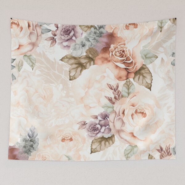 Item preview, Pink Watercolor Roses Pattern designed and sold by cardinalhill.