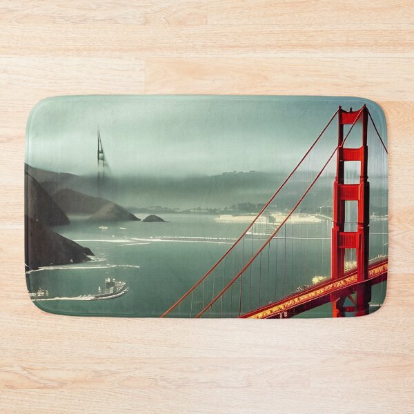 Item preview, The Golden Gate - AI Art designed and sold by Lola Mystique Boutique.