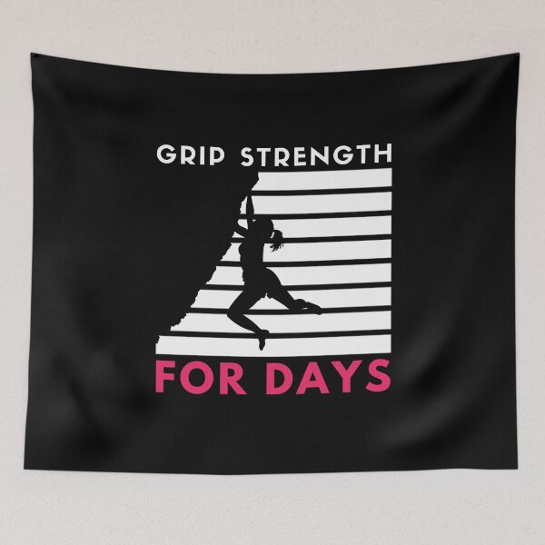 Item preview, Grip Strength For Days. Woman Rock Climbing designed and sold by Boulder Design Co.