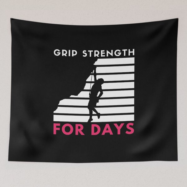 Item preview, Fuerza de agarre durante días. hombre escalada en roca designed and sold by Boulder Design Co.