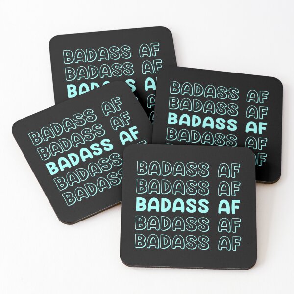 Item preview, ''BADASS AF'' - Motivational Affirmation Words designed and sold by MotivationSpark.