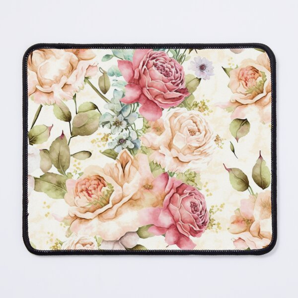 Item preview, Bright Watercolor Roses Pattern designed and sold by cardinalhill.