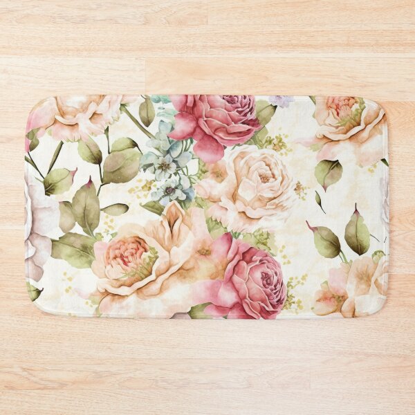 Item preview, Bright Watercolor Roses Pattern designed and sold by cardinalhill.