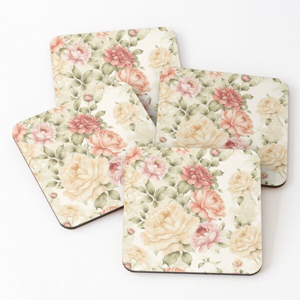 Item preview, Soft and Easy Watercolor Roses Pattern designed and sold by cardinalhill.