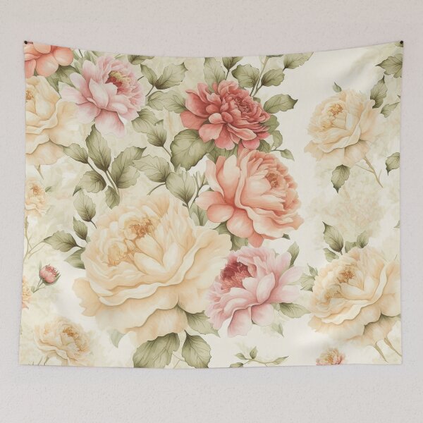 Item preview, Soft and Easy Watercolor Roses Pattern designed and sold by cardinalhill.