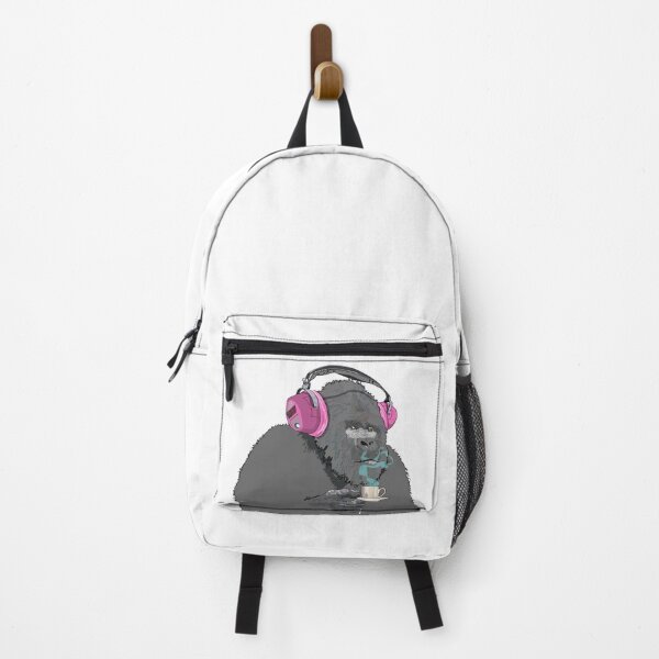 Item preview, Gorilla sipping expresso designed and sold by Whimsy Trail Co.