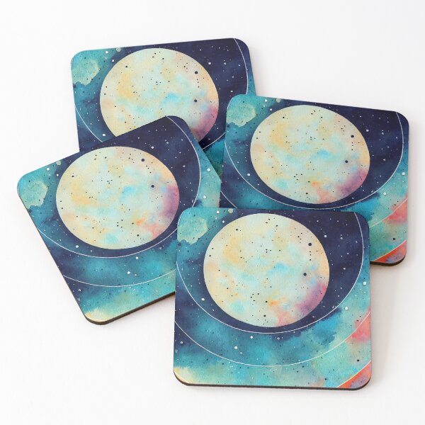 Item preview, Vibrant watercolor planet designed and sold by AppleElf.