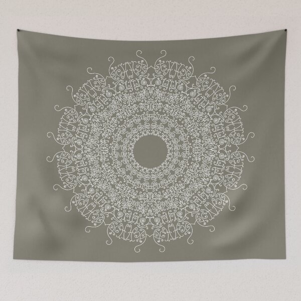Item preview, Mandala - A - White designed and sold by D-GraphicDesign.