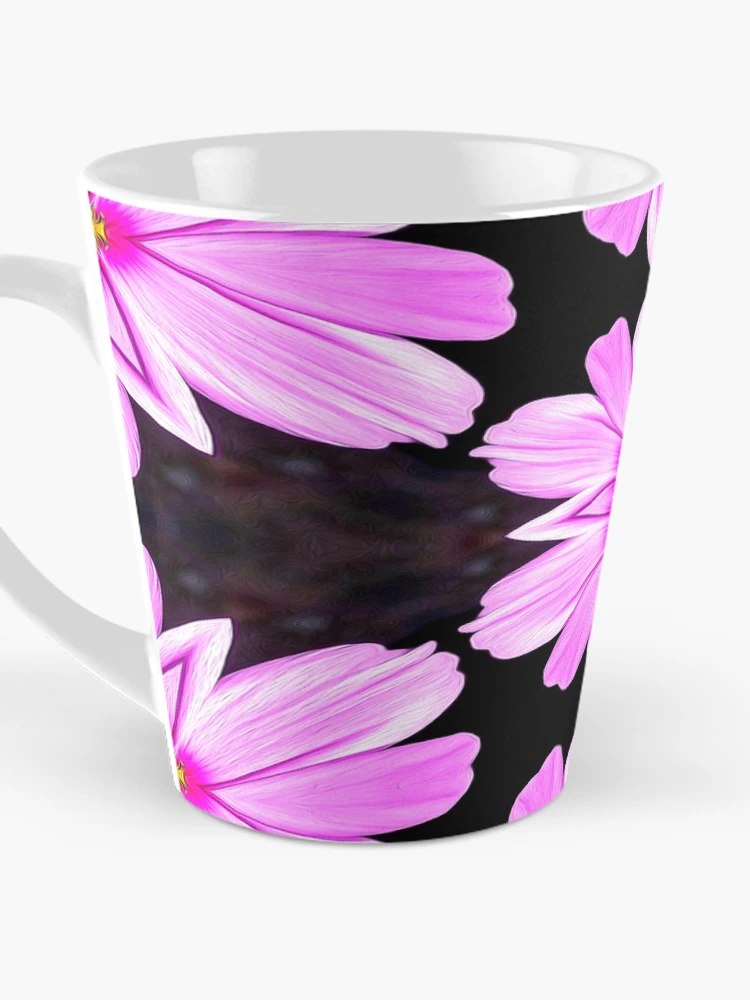 Thumbnail 3 of 4, Coffee Mug, Pink Cosmos Pattern designed and sold by Patternflower.