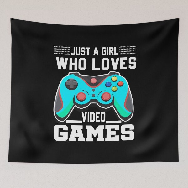 Item preview, Just a Girl Who Loves Video Games designed and sold by netdota.