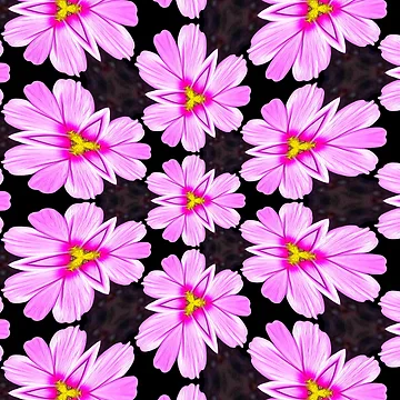 Artwork thumbnail, Pink Cosmos Pattern by Patternflower
