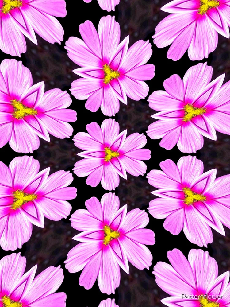 Thumbnail 4 of 4, iPhone Case, Pink Cosmos Pattern designed and sold by Patternflower.