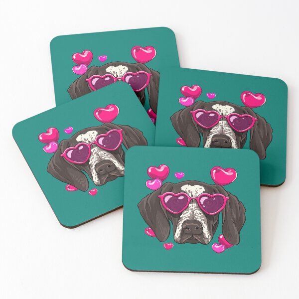 Item preview, Valentines Day German Shorthaired Pointer Heart Couples GSP157 designed and sold by AdishPoundni.