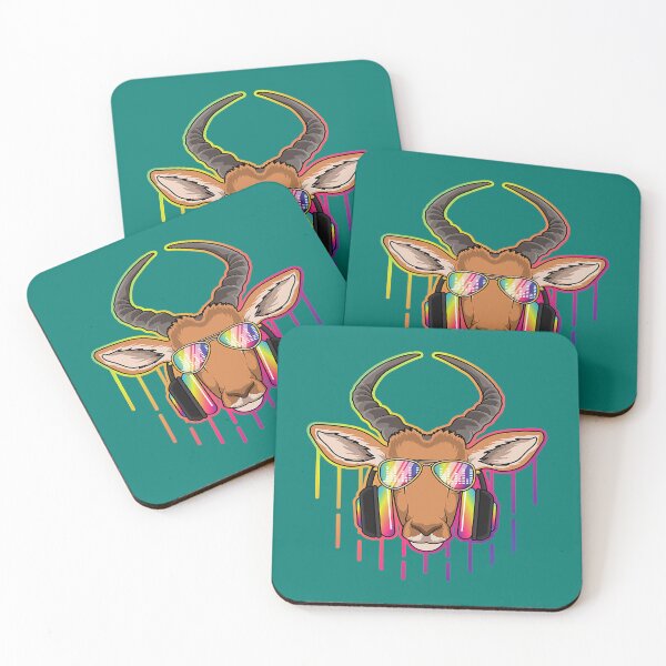 Item preview, Music Antelope Dj With Headphones Musical Antelope Lovers 394 designed and sold by AdishPoundni.