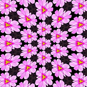 Artwork thumbnail, Pink Cosmos Pattern by Patternflower