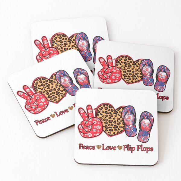 Item preview, Peace Love Flip Flops designed and sold by MisPuHoney.