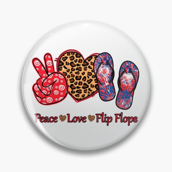Item preview, Peace Love Flip Flops designed and sold by MisPuHoney.