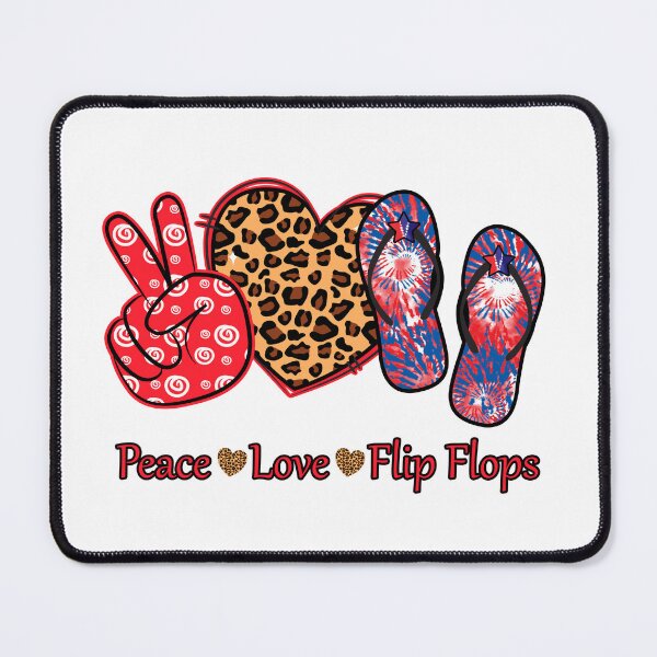 Item preview, Peace Love Flip Flops designed and sold by MisPuHoney.
