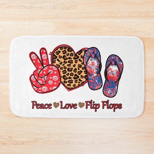Item preview, Peace Love Flip Flops designed and sold by MisPuHoney.