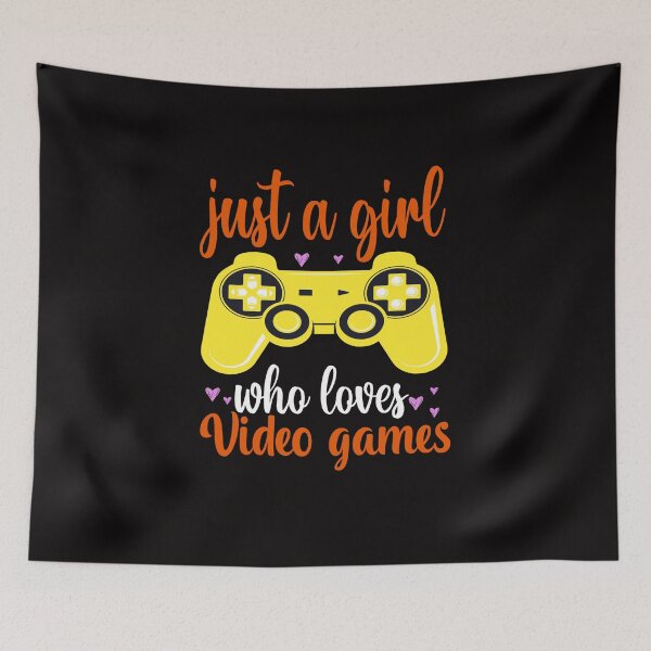Item preview, Just a Girl Who Loves Video Games designed and sold by netdota.