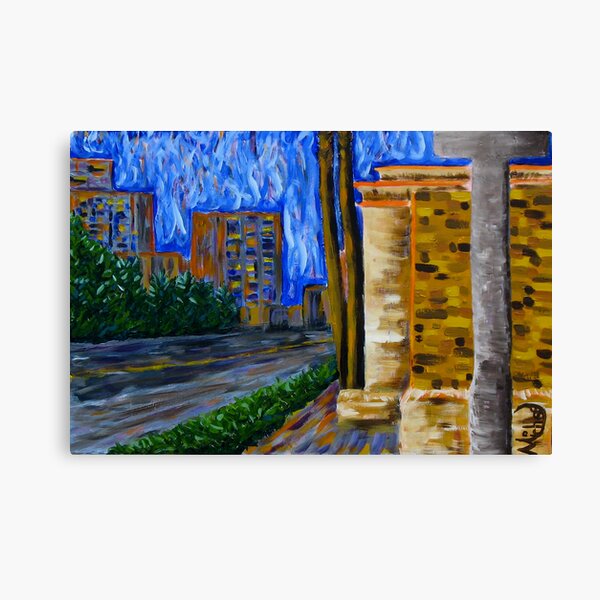 "Daytona Beach" original signed acrylic painting on canvas Canvas Print
