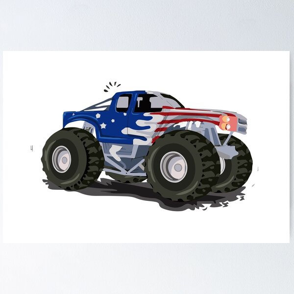 Cartoon Monster 4x4 Truck High-Res Vector Graphic - Getty Images