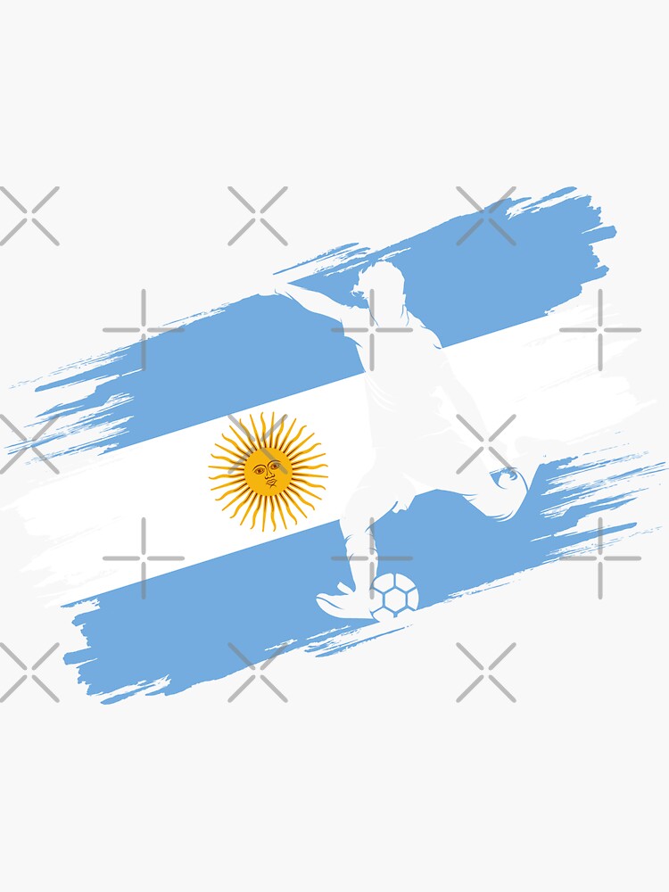 Molina #26 ARG Blue White 22 Football Jersey Sticker for Sale by