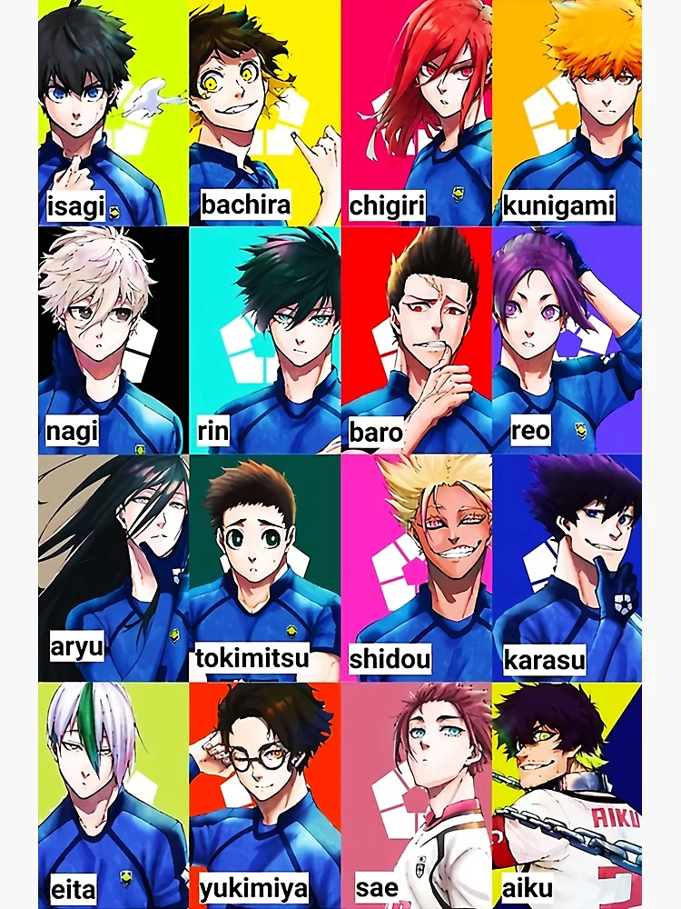 Blue Lock Anime All Characters Poster for Sale by rosemarq103