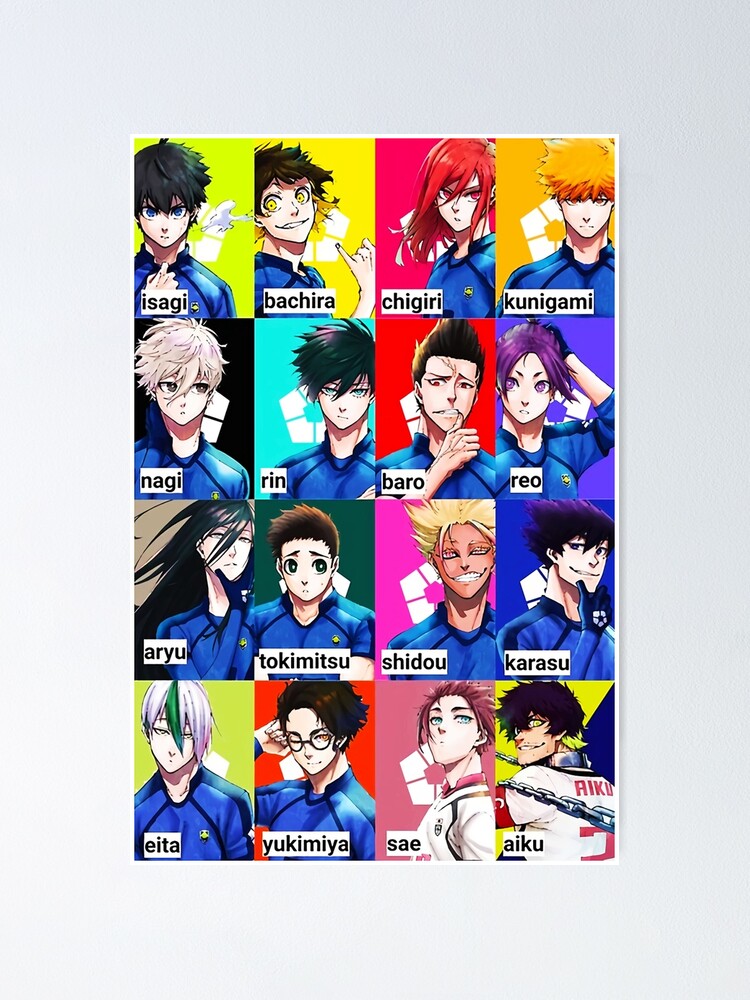 Blue Lock Posters - Blue Lock Soccer All Cover Of Manga Poster RB0512