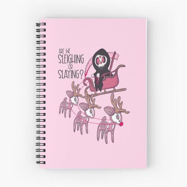 Item preview, Sleighing or slaying Christmas grim reaper designed and sold by Jess.a.creates.