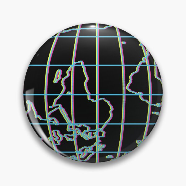 Item preview, inverted world map with colourful line designed and sold by duxpavlic.