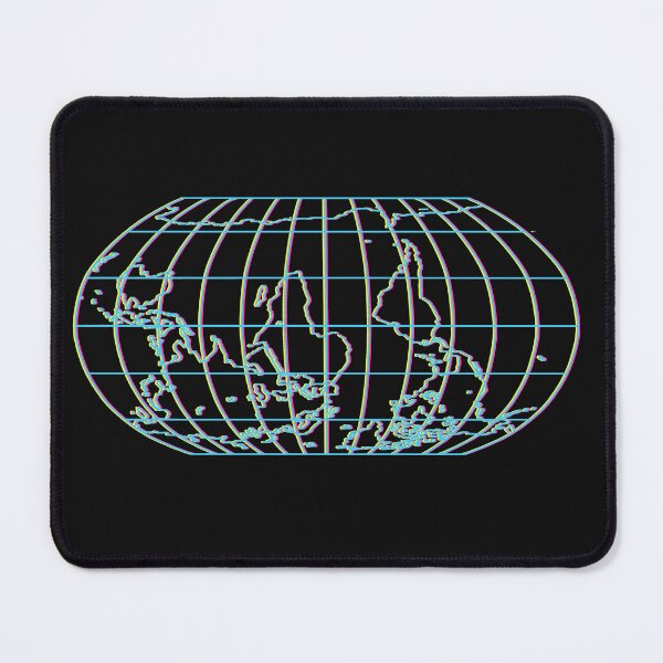 Item preview, inverted world map with colourful line designed and sold by duxpavlic.