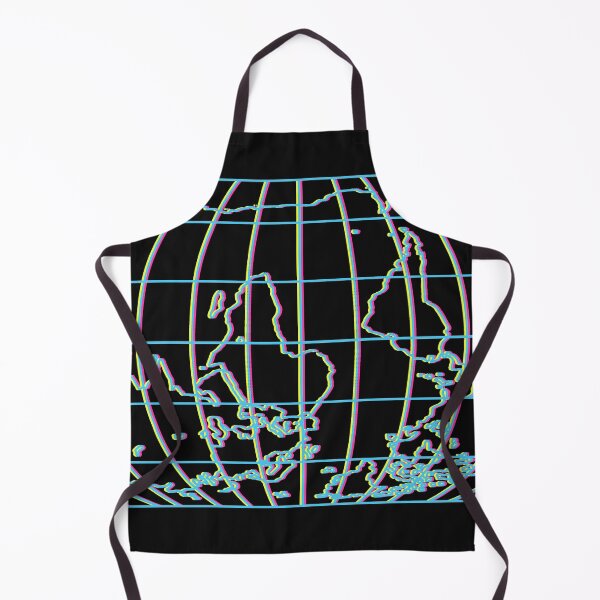 Item preview, inverted world map with colourful line designed and sold by duxpavlic.