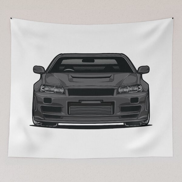 Item preview, Front R34 (Black) designed and sold by pjrstudio.