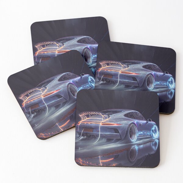 Item preview, Synth Porsche rear view designed and sold by DigiArtsSpace.