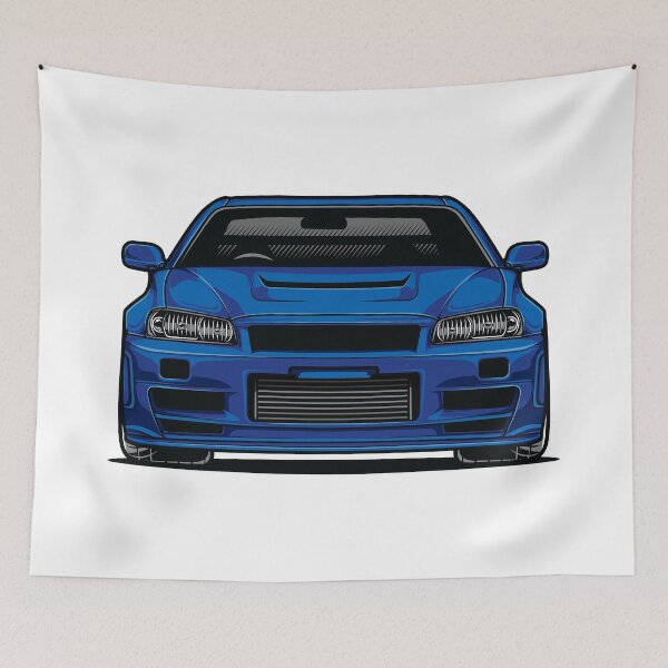 Item preview, Front R34 (Blue) designed and sold by pjrstudio.