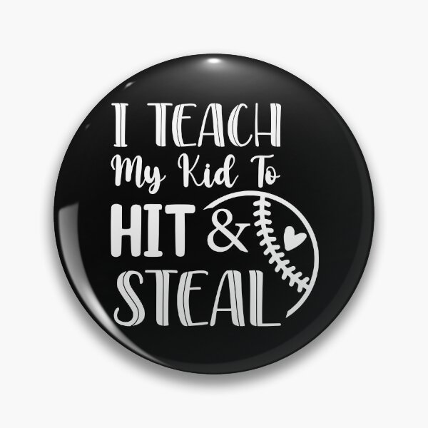 Item preview, I Teach My Kid To Hit And Steal Baseball Softball designed and sold by Helbon-art.
