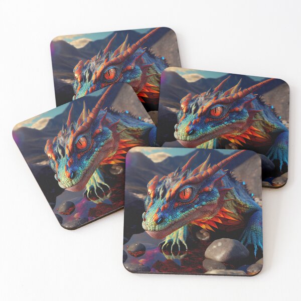 Item preview, Colorful dragon designed and sold by ChargedShapes.