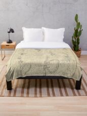 Microscopic Biology Throw Blanket