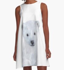 Kleiner Eisbär A-Linien Kleid