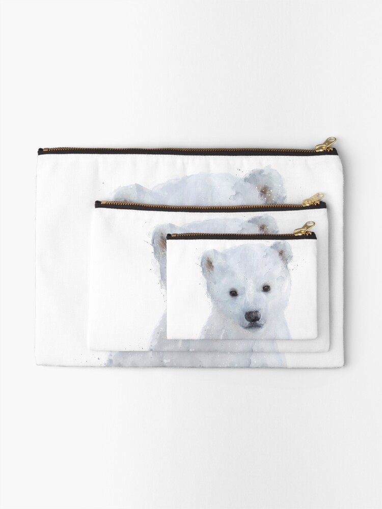 Alternate view of Little Polar Bear Zipper Pouch
