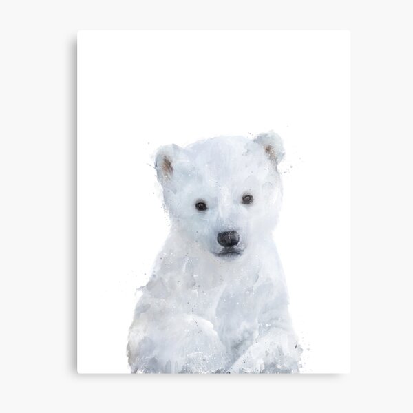 Little Polar Bear Metal Print