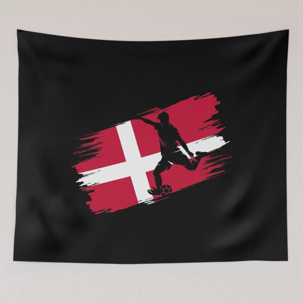 Item preview, Denmark Flag Football Soccer Fan Jersey designed and sold by xtocky.
