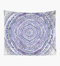Tela decorativa MOLDURA PÚRPURA Y GRIS MANDALA