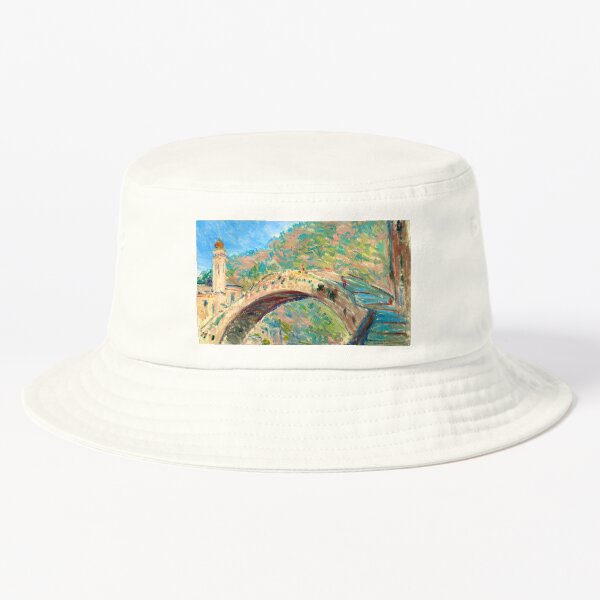 Vista previa del artículo con la obra « Puente Claude Monet en Dolceacqua, puente Monet, pintura del puente Monet,», diseñado y vendido por Tamas Das.