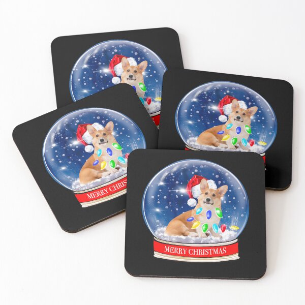 Item preview, Corgi Dog Santa Christmas Snow Globe designed and sold by PG Illustration.